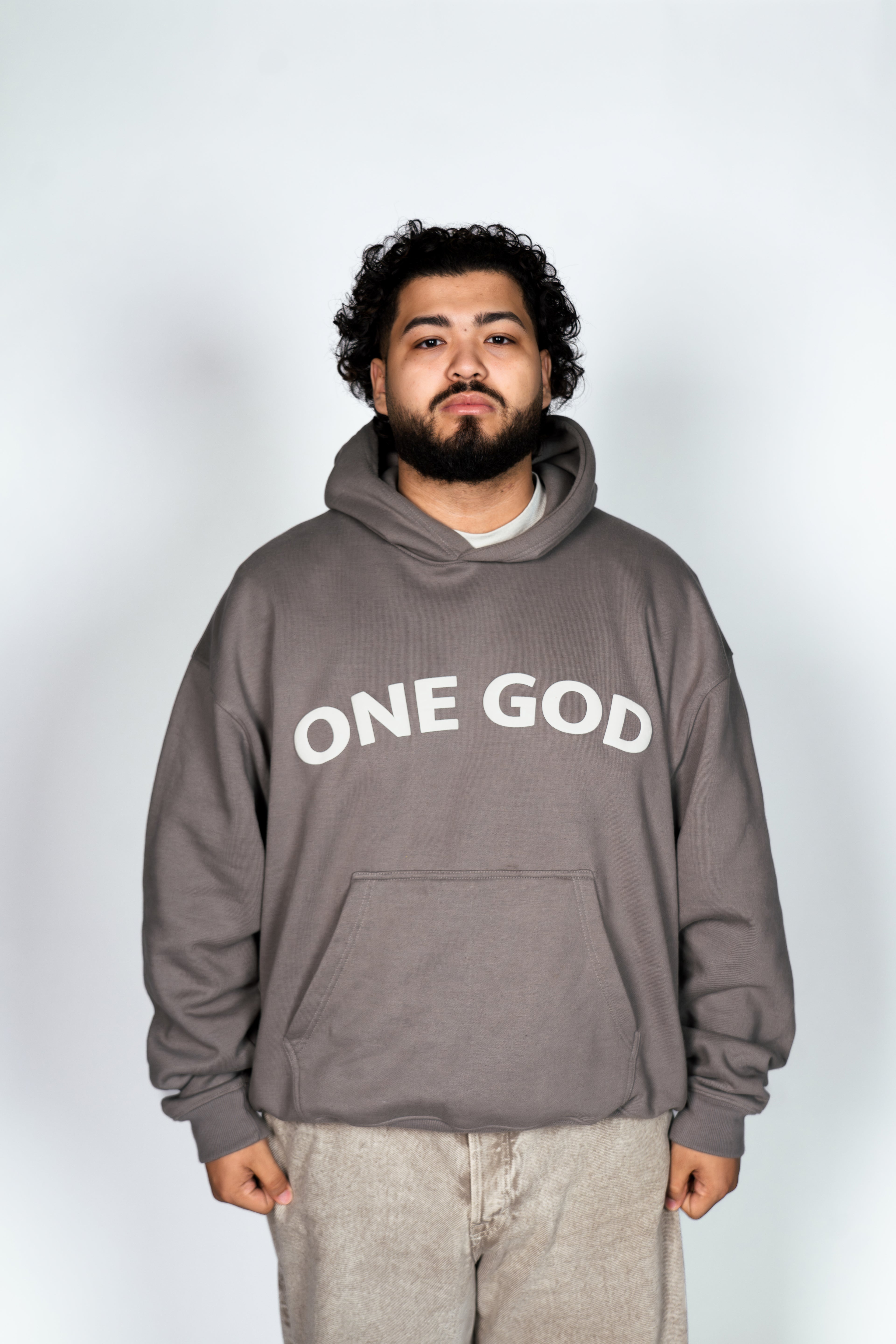 ONE GOD GRAY HOODIE