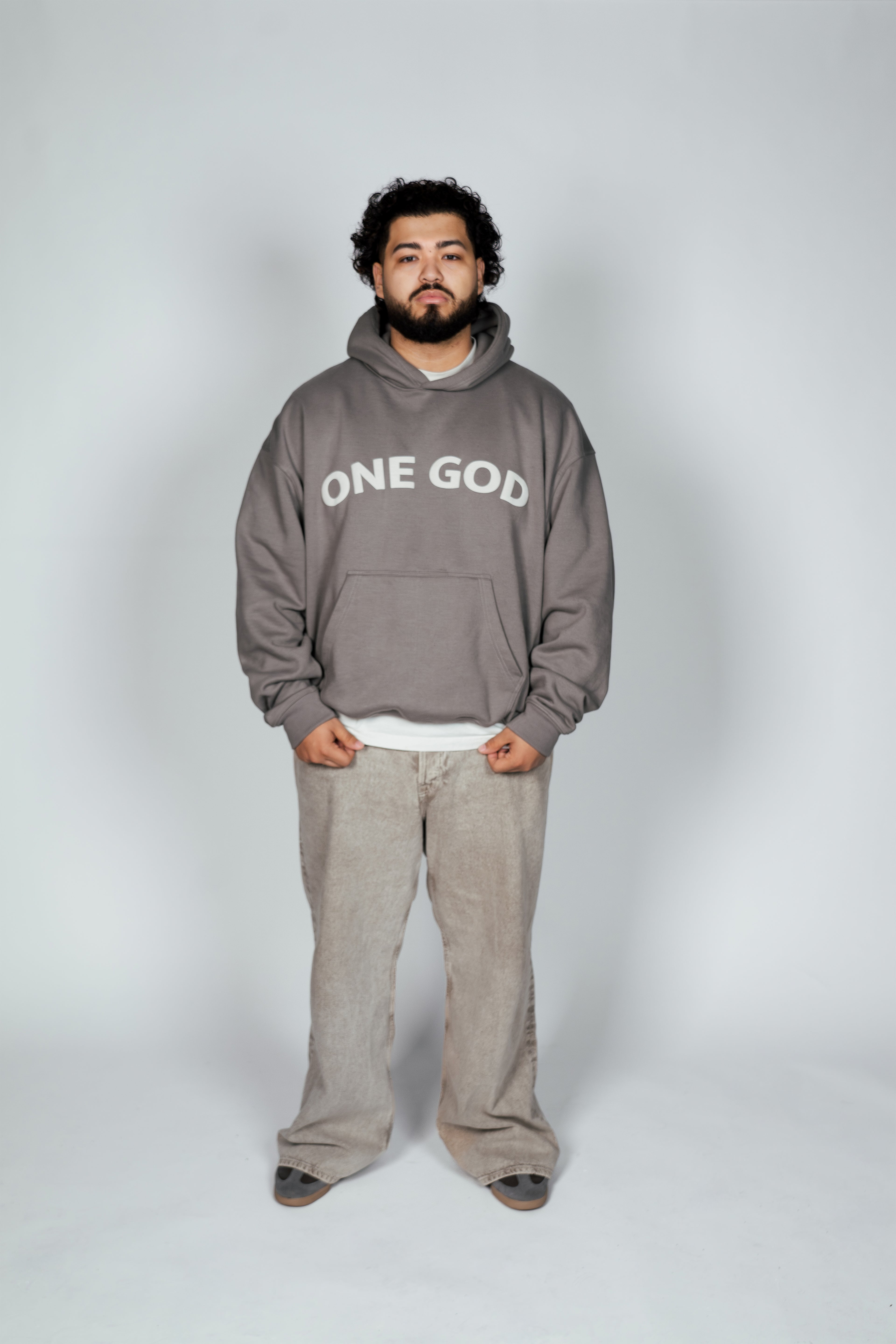 ONE GOD GRAY HOODIE