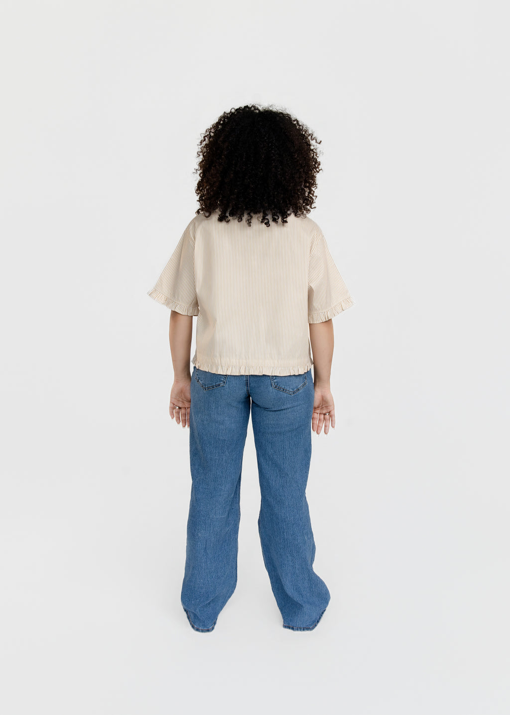 Boxy Beige Button up