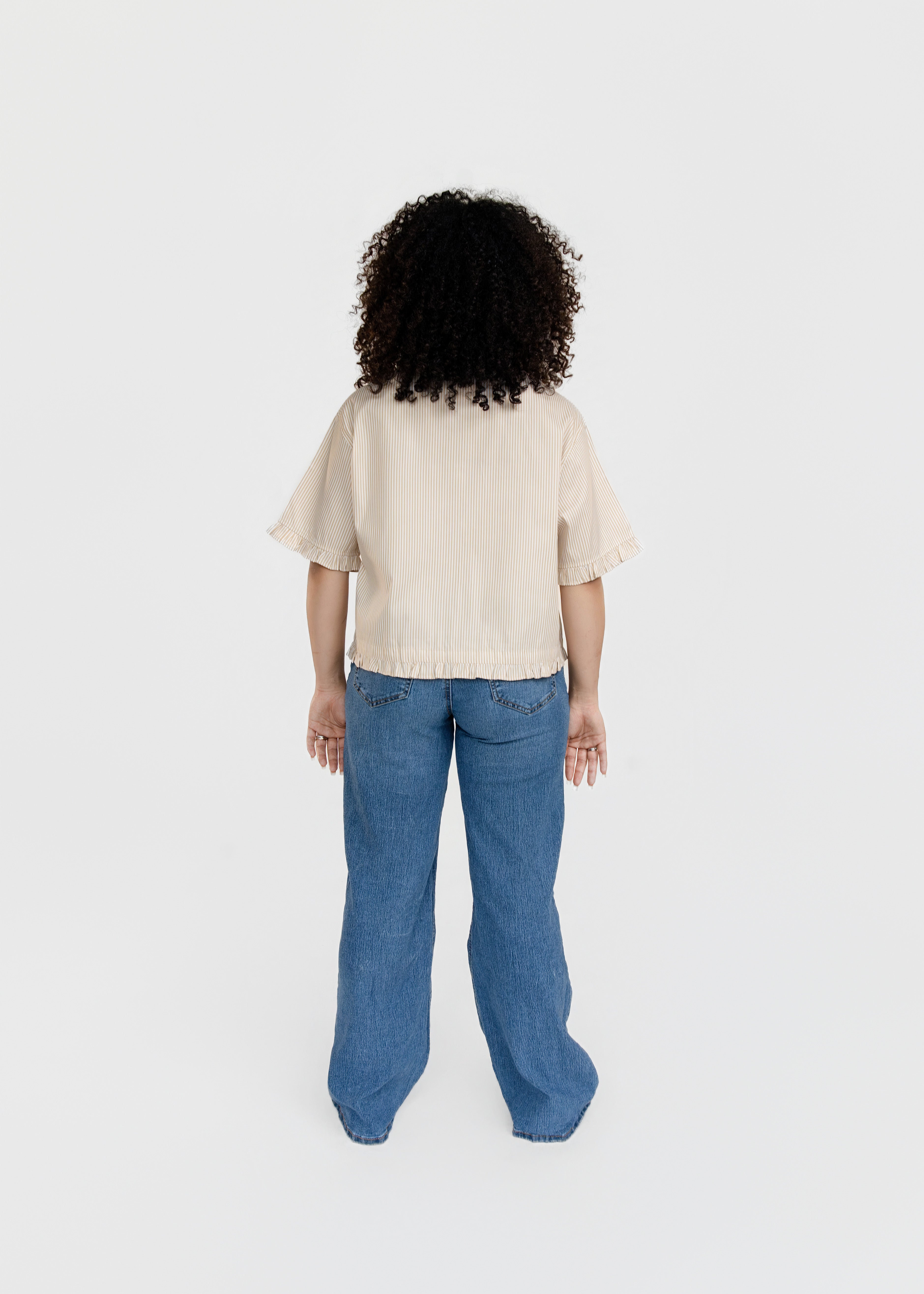 Boxy Beige Button up