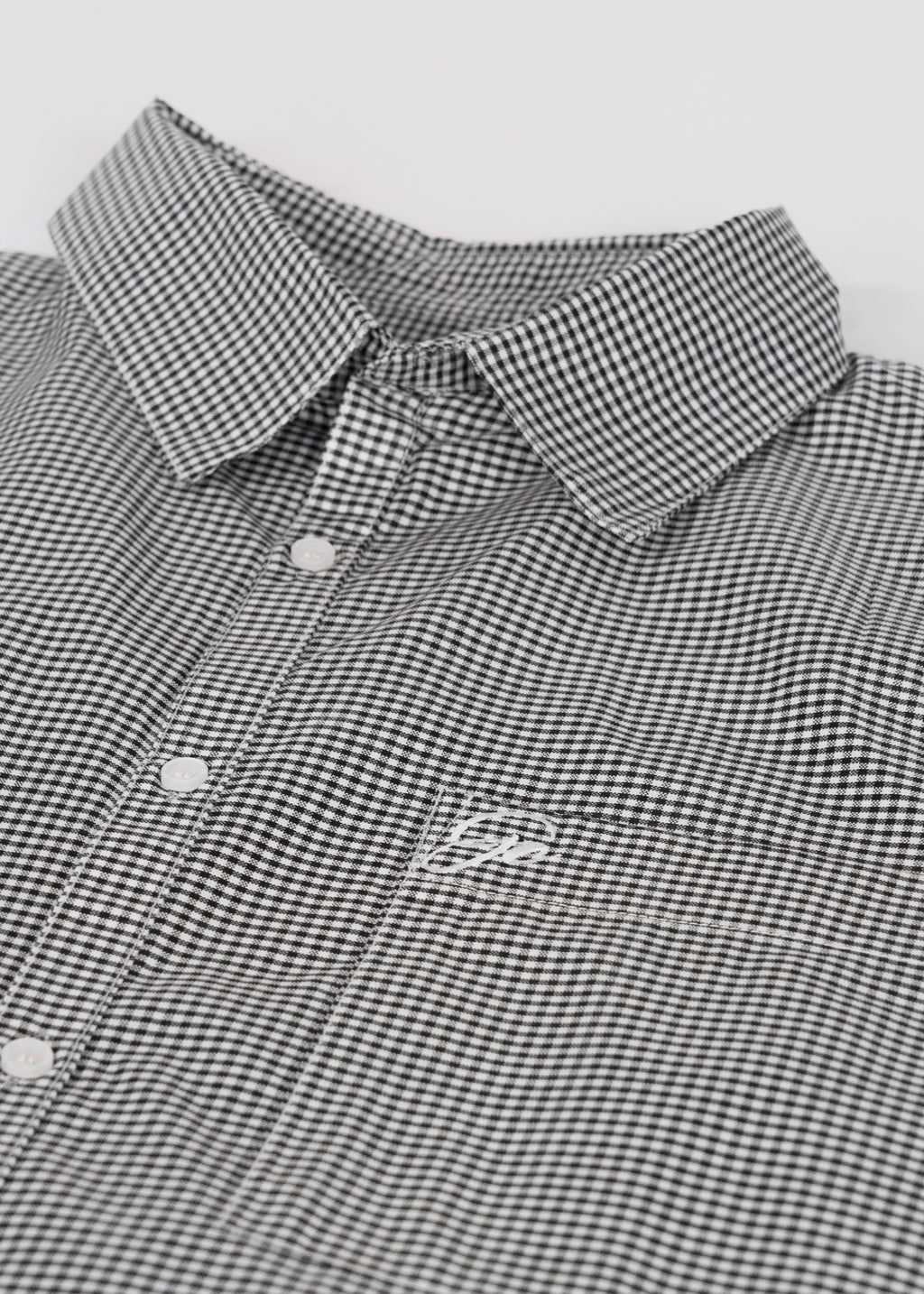 Short Sleeve black button up