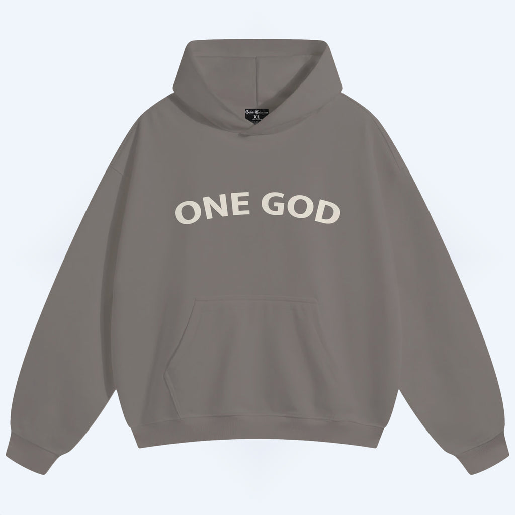 ONE GOD GRAY HOODIE